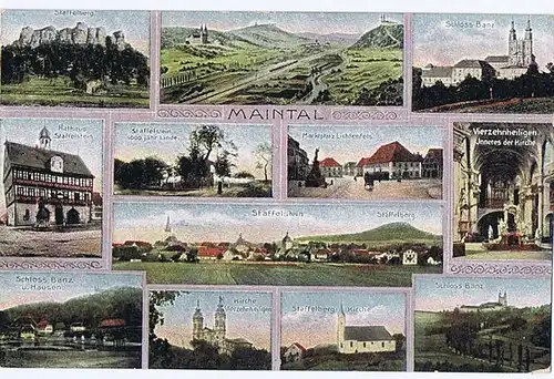Litho,Gruß aus dem Mainthal ungel.um 1910