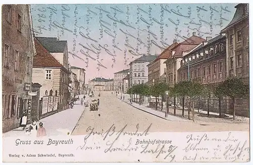 Litho,Gruß Bayreuth gel.1908