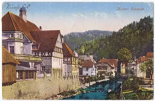 Gruß aus Berneck gel.1914