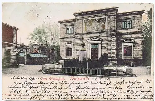 Litho,Gruß aus Bayreuth gel.1900