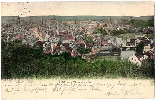alte AK Hof gel.1905