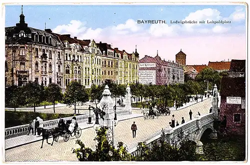 alte AK Bayreuth ungel.um 1910