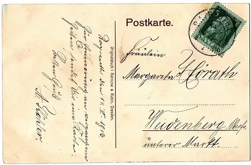 alte AK Bayreuth gel.1914