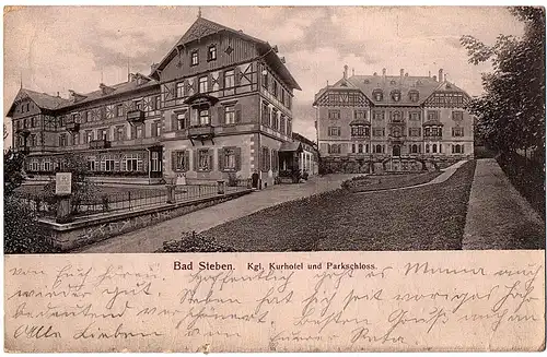 lte AK Bad Steben gel. um 1910