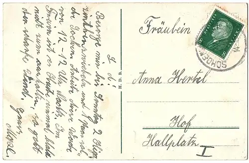 alte AK Berneck gel. um 1930