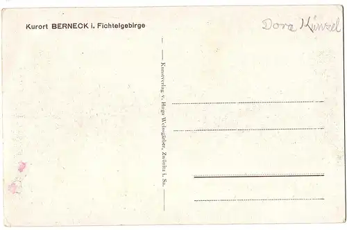 alte AK Berneck ungel. um 1930