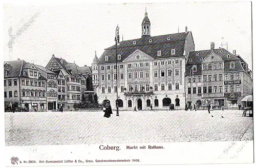 alte AK Coburg ungel. um 1910