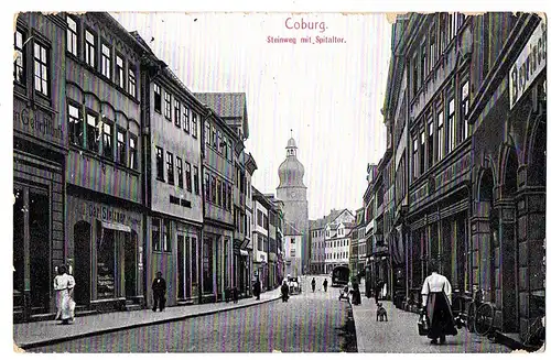 alte AK Coburg gel.  1915