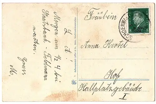 alte AK Berneck gel. um 1930