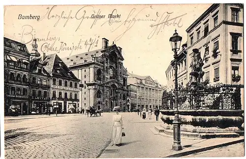alte AK aus Bamberg gel. 1913
