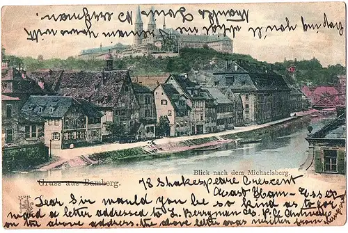 Litho Gruß aus Bamberg gel.um 1910