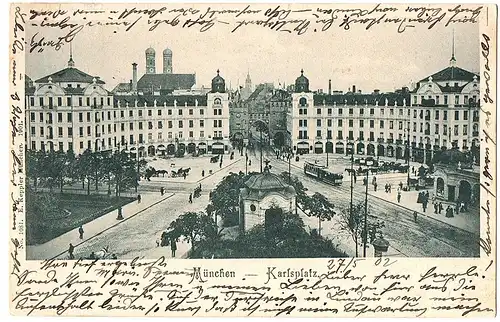 Litho AK München gel.1902