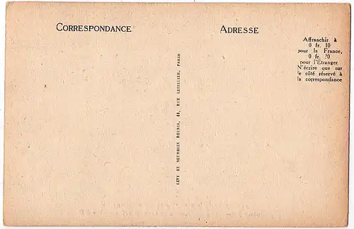 Alte Ansichtskarte Frankreich ungel.um 1903