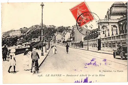 Alte Ansichtskarte Frankreich gel.1921
