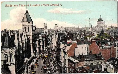 	Alte Ansichtskarte Litho England gel.1909