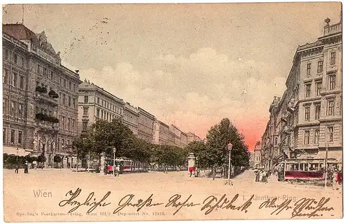 Alte Ansichtskarte Österreich gel. 1904