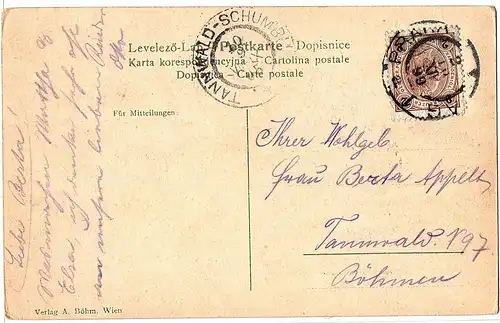 	Alte Ansichtskarte Litho Österreich gel. 1899