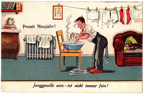 	Alte Scherzkarte ungel. um 1920