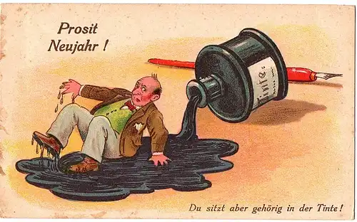 	Alte Scherzkarte ungel. um 1920