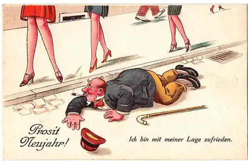 	Alte Scherzkarte ungel. um 1920