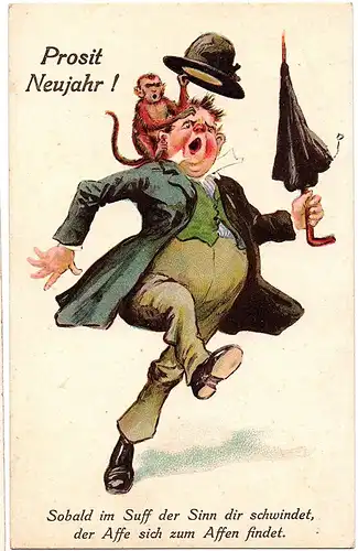 	Alte Scherzkarte ungel. um 1920