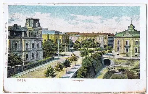 	alte Ansichtskarte Eger gel.1908