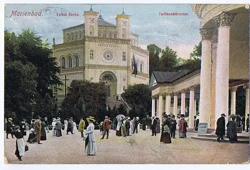 	alte Ansichtskarte Marienbad gel.1914