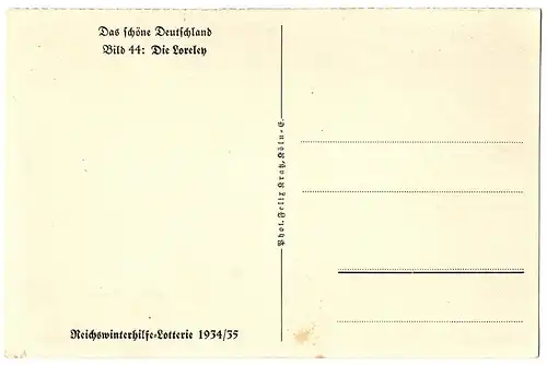 alte Ansichtskarte die Loreley mit Dampfer ungel.um 1918