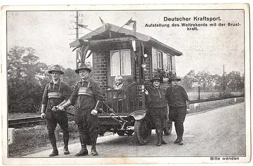 Alte Ansichtskarte Deutscher Kraftsport ungel.1930