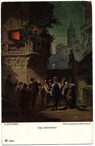 Alte Künstlerkarte Carl Spitzweg ungel.um 1910