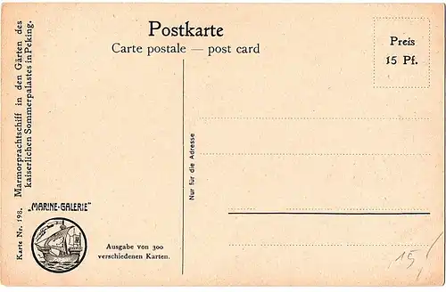 	Litho Ansichtskarte aus der Serie Marine Galerie von 1913