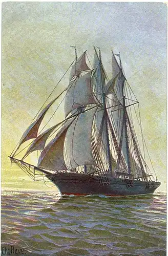 	Litho Ansichtskarte aus der Serie Marine Galerie von 1913