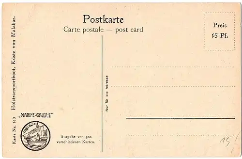 	Litho Ansichtskarte aus der Serie Marine Galerie von 1913