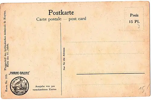 	Litho Ansichtskarte aus der Serie Marine Galerie von 1913