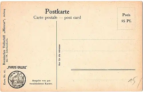 	Litho Ansichtskarte aus der Serie Marine Galerie von 1913