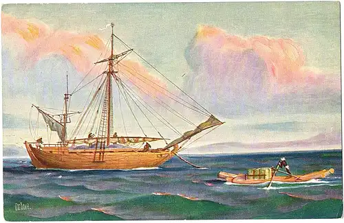 	Litho Ansichtskarte aus der Serie Marine Galerie von 1913