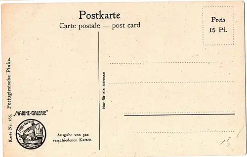 	Litho Ansichtskarte aus der Serie Marine Galerie von 1913