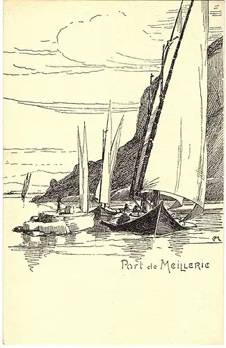	Litho Ansichtskarte Port ete Meillerie ungel.um 1920
