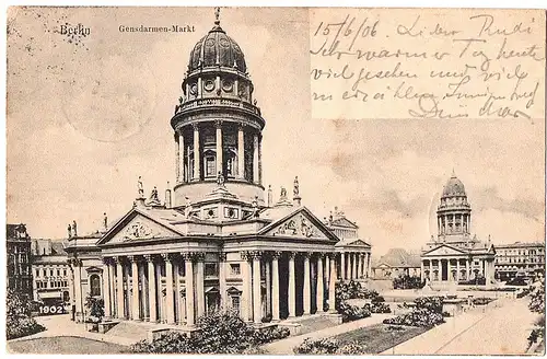 alte Ansichtskarte Berlin gel. 1906