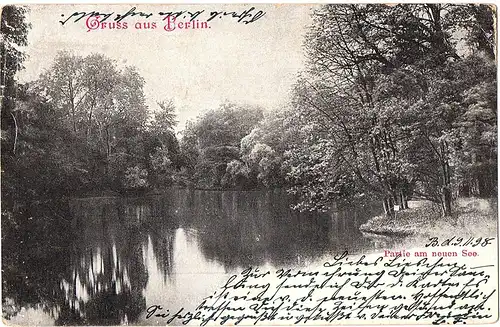 alte Ansichtskarte Gruss aus Berlin gel. 1898