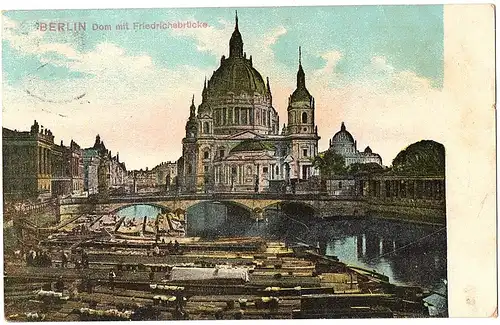 	alte Ansichtskarte Berlin gel. 1907