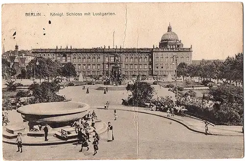 	alte Ansichtskarte Berlin gel. 1911