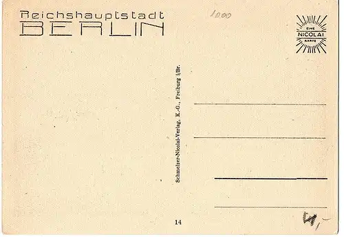 	alte Ansichtskarte Berlin ungel. um 1920