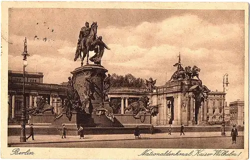 	alte Ansichtskarte Berlin gel. 1924