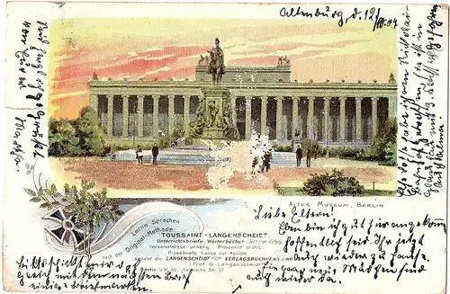 	alte Ansichtskarte Berlin gel. 1904