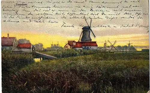 	alte Ansichtskarte Niederlande gel. 1927