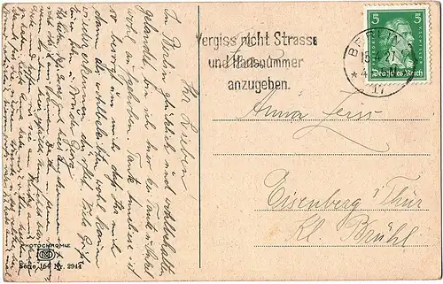 	alte Ansichtskarte Niederlande gel. 1927