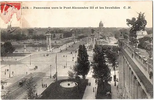 	alte Ansichtskarte Frankreich gel. 1911