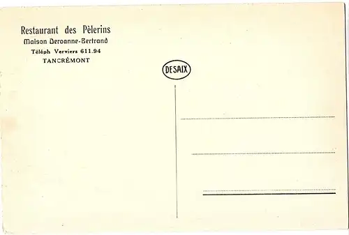 alte Ansichtskarte Frankreich ungel. um 1920