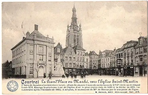 alte Ansichtskarte Belgien gel.  1915